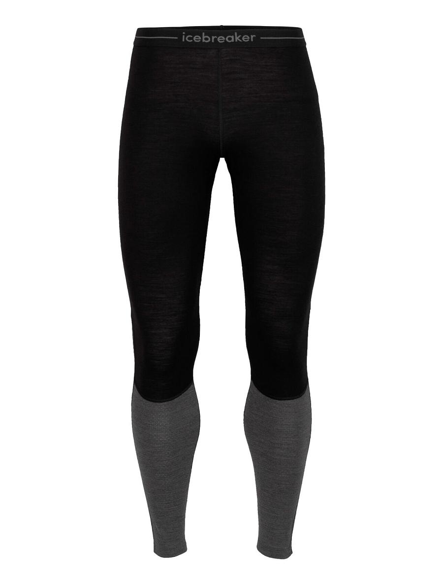 Black / Jet Heather Icebreaker 200 ZoneKnit™ Merino Men's Leggings | AU 1121DFMN